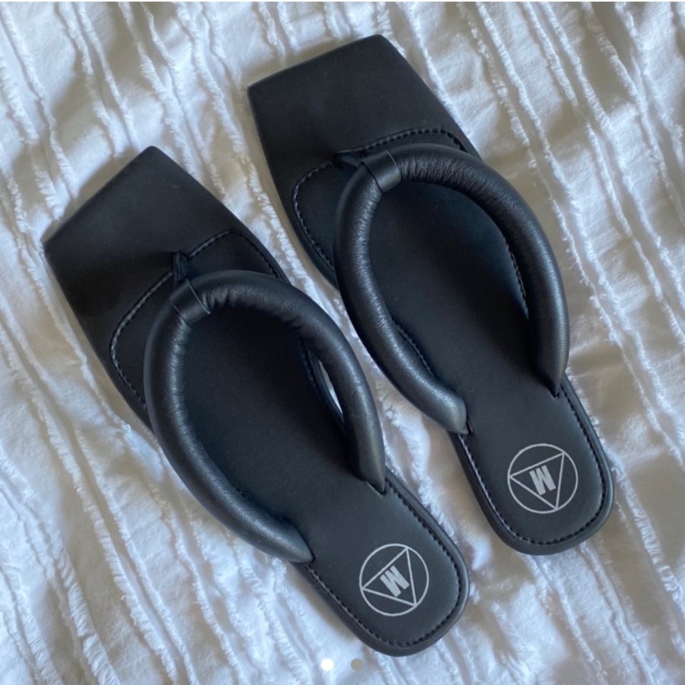 Missguided square toe sandals